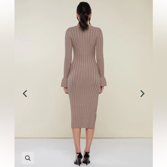 NWT - Rachel Parcell Wide Rib Sweater Dress in Grey - Picture 2 of 10